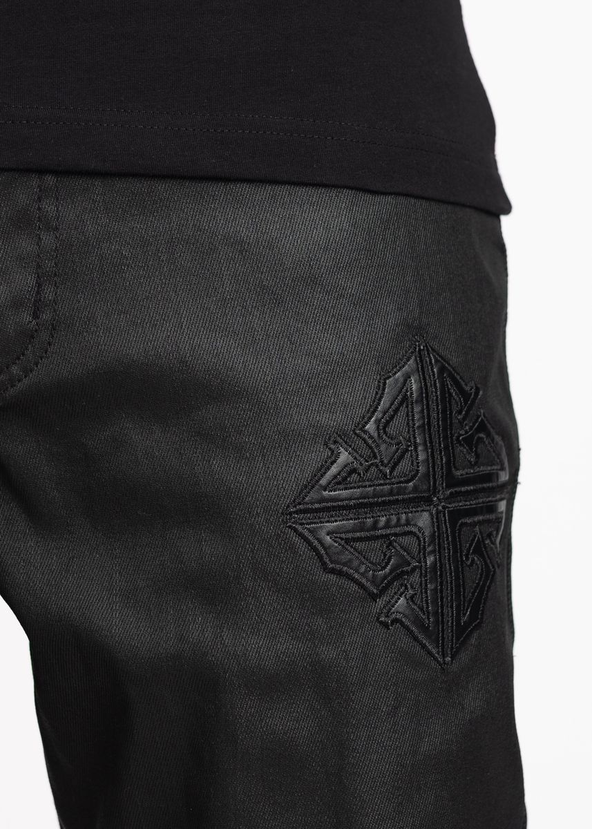 Black Icon Flared Denim