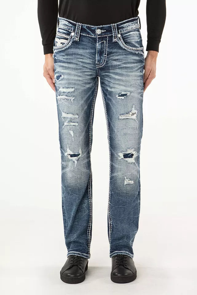 Distresses Front Legs Jeans