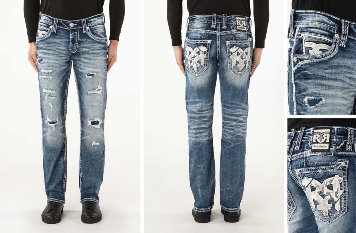 Distresses Front Legs Jeans