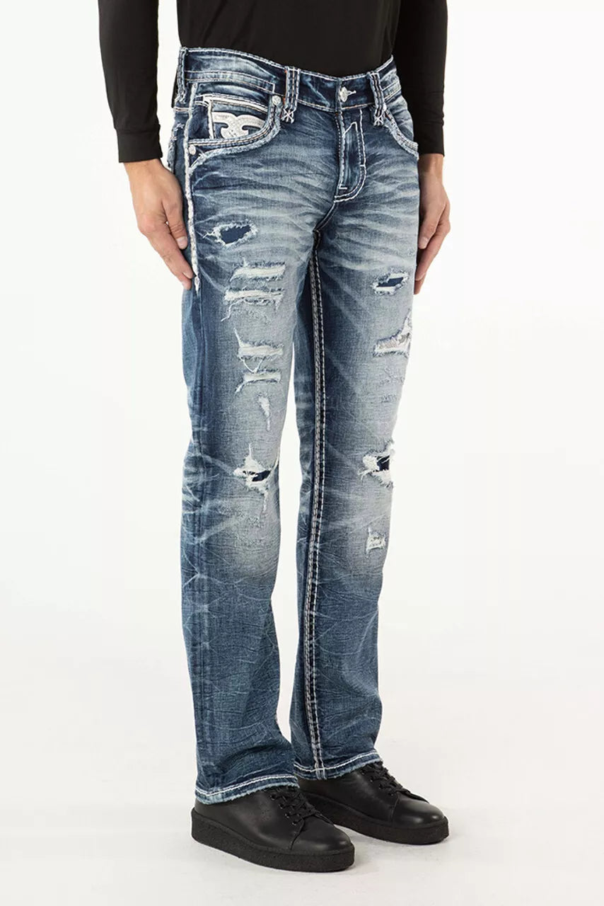 Distresses Front Legs Jeans